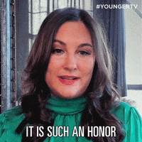 Honored GIF by YoungerTV
