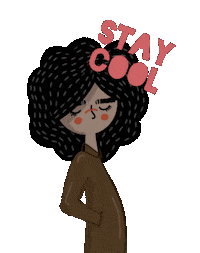 Stay Cool Afro Sticker
