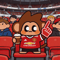 Celebrate Manchester United GIF by Chimpers