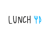 lunch eat Sticker