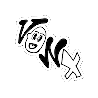 Black And White Smile Sticker