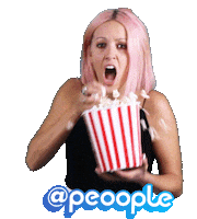 hungry pop corn Sticker by Peoople