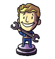 cinicgames fallout vault boy the wardrobe cinic games Sticker