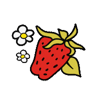YarnSocialKC strawberry practical magic samantha barry yarn social Sticker