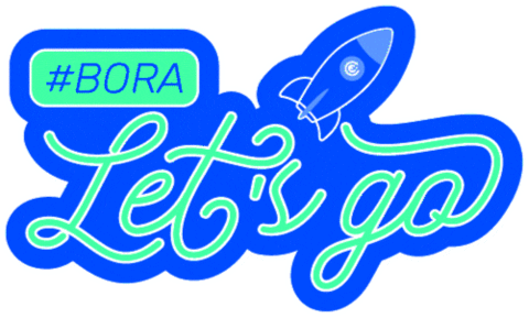 Lets Go Bora Sticker by Escritório Inteligente