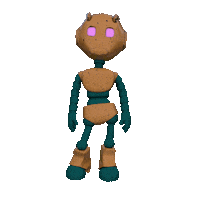Robot Hello Sticker