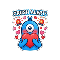 Excited Falling In Love Sticker by Momo & Tulus