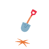 nathjoyce animal crossing gardening dirt dig Sticker