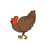 Thanksgiving Turkey Sticker by Burning Stick Creative