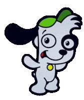 shimidoki happy animation dog celebration Sticker