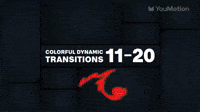 Colorful Dynamic Transitions 11 20 | Video |You Motion