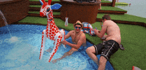 Giraffe Pool Party Maxtours Abitours Unlimitedreisen Novalja Partyurlaub Sommer GIF by unlimited.reisen