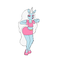Hug Happy Dance Sticker by Glow The Unicorn