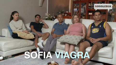 Sofia Vergara Watching Tv GIF by Gogglebox Australia