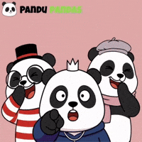 Panda Laughing GIF by Pandu Pandas