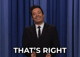 Jimmy Fallon Thats Right GIF by The Tonight Show Starring Jimmy Fallon