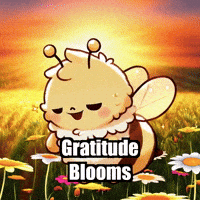 Gratitude Contentment GIF by Beelightened
