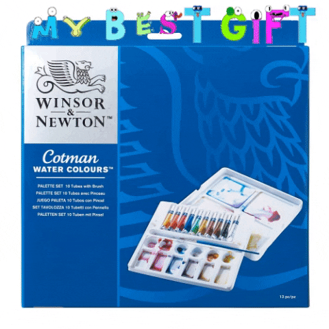 winsorandnewton giphygifmaker gift new year water color GIF