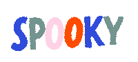 Halloween Lettering Sticker by SUPER NICE LETTERS
