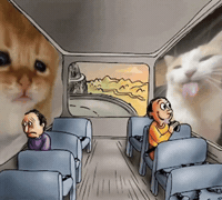 Cat Tongue Bus GIF