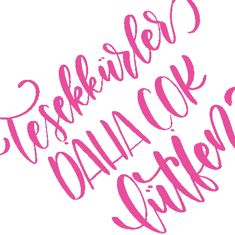 Laluz Tesekkurler Sticker