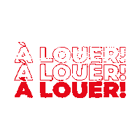 Rouge Immo Sticker by Immobilière Vanesse