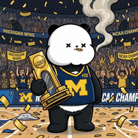 College Basketball Panda GIF by Kanpai Pandas