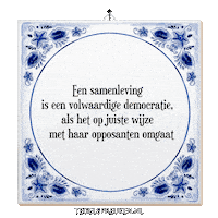 Respect Stem Sticker by Tegelspreuken.nl