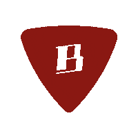 Brandstein logo pun bs punainen Sticker