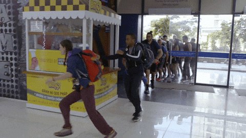cbs giphyupload running teams the amazing race GIF