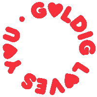 Goldig Sticker by Ann-Kristin Krüger