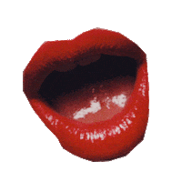 sexy lips STICKER by Luca Mainini