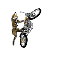 Illustration Bike Sticker
