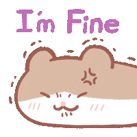 Im Fine Go Away Sticker