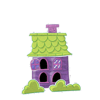 Blinking Haunted House Sticker by Positively Ghostly