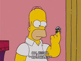 amused homer simpson GIF