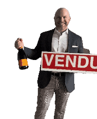 Champagne Vendu Sticker by CarlCousineau