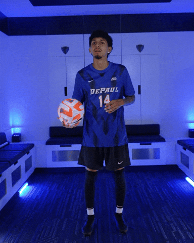 Mens Soccer GIF by DePaul Blue Demons