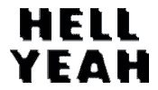 Hell Yeah Ok Sticker by Jethro Haynes