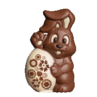 jeff_de_bruges spring chocolate gift rabbit Sticker