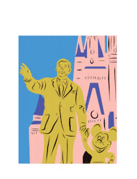 Mickey Mouse Castle Sticker