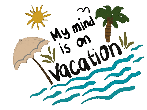 Beach Hello Sticker