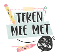 Tekenen Sticker by Tante Kaartje