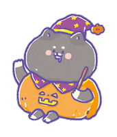 Happy Black Cat Sticker