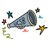 Cheer Doodle Sticker by UCSB Recreation