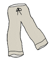 Pajamas Sweatpants Sticker by Pretty Whiskey / Alex Sautter