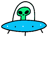 Alien Invasion Ufo Sticker by Kosko