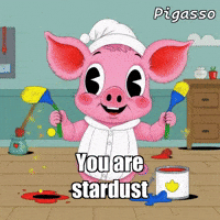 Stars Universe GIF by The Pigasso