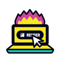 Animation Render Sticker by Dash Studio