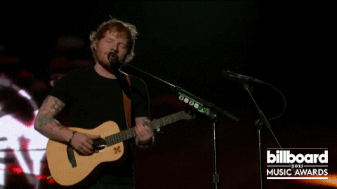 ed sheeran GIF by Billboard Music Awards
